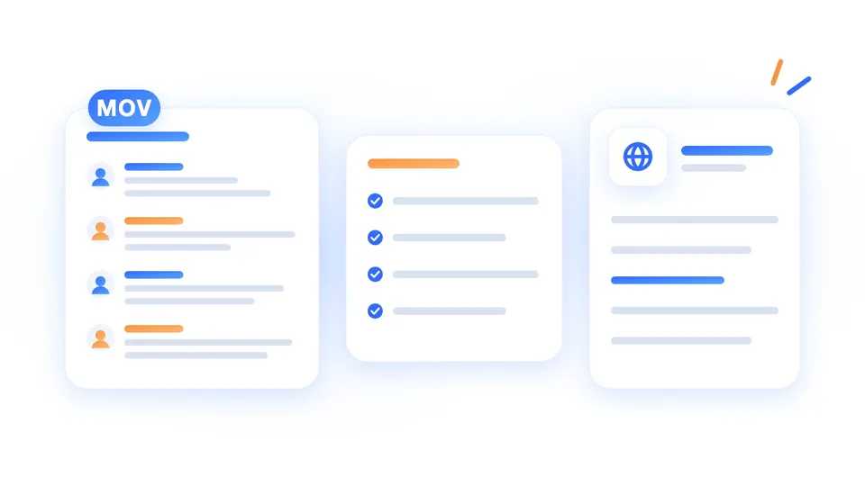 A transcript split by speaker, a summary with key points and a translation side by side